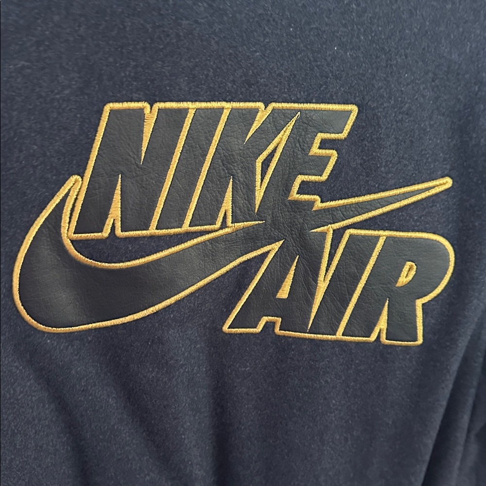 Nike Air Men's USA Basketball 1994 Leather Varsity Jacket Navy Large New w Tags - Picture 6 of 7